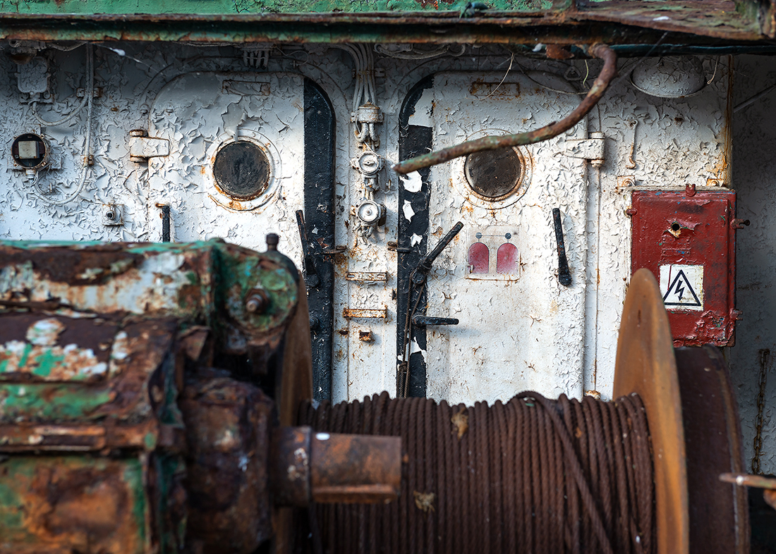 Fishing Boat:   Behind the Winch