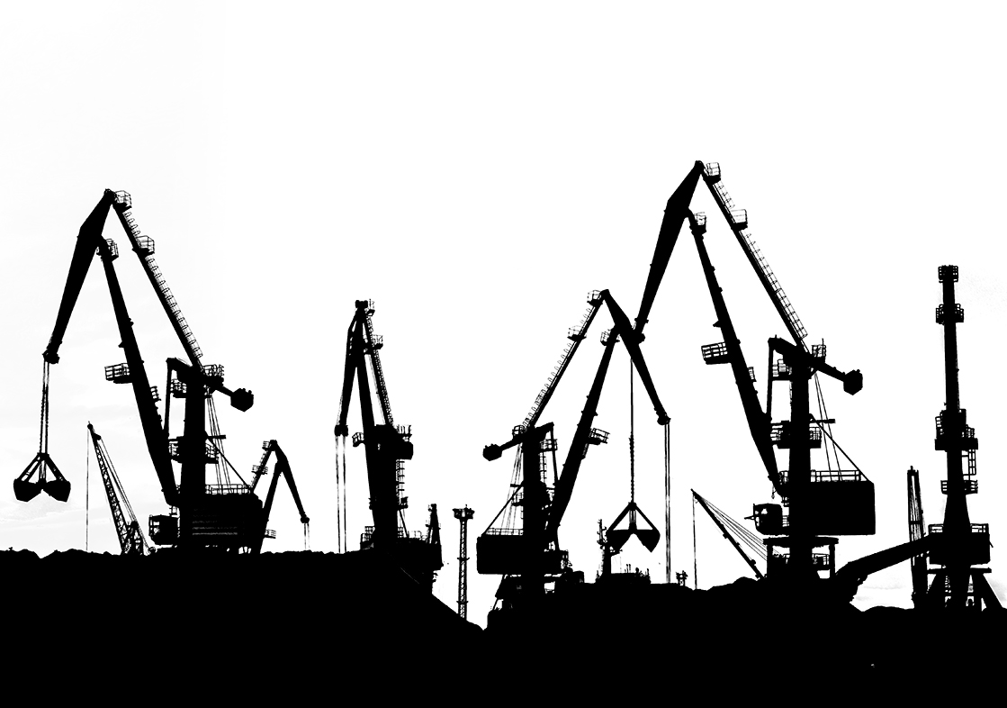 Riga:   Cranes & Coal I